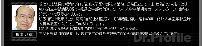 根津先生プロフィール